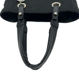 シャネル CHANEL パリビアリッツトートPM A34208 16番台 ブラック シルバー金具 コーティングキャンバス レディース トートバッグ