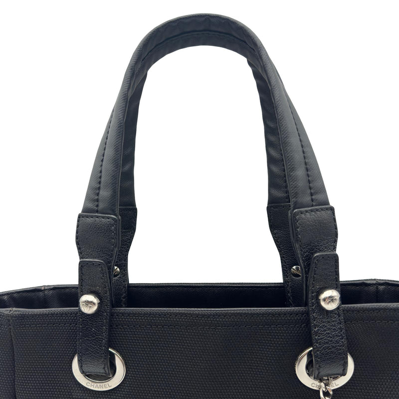 良品 CHANEL シャネル パリビアリッツ トート PM A34208 黒 シャネル CHANEL バリビアリッツトートPM A34208 11番台 ブラック