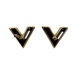 ルイ・ヴィトン LOUIS VUITTON ピアス・エッセンシャル V スキン ゴールド メタル アクセサリー