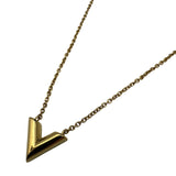 ルイ・ヴィトン LOUIS VUITTON ネックレス・エセンシャル V ゴールド メタル アクセサリー