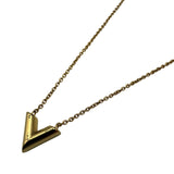 ルイ・ヴィトン LOUIS VUITTON ネックレス・エセンシャル V ゴールド メタル アクセサリー