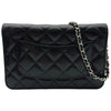 シャネル CHANEL マトラッセ チェーンウォレット AP0250 ブラック シルバー金具 キャビアスキン レディース ショルダーバッグ