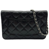 シャネル CHANEL マトラッセ チェーンウォレット AP0250 ブラック シルバー金具 キャビアスキン レディース ショルダーバッグ