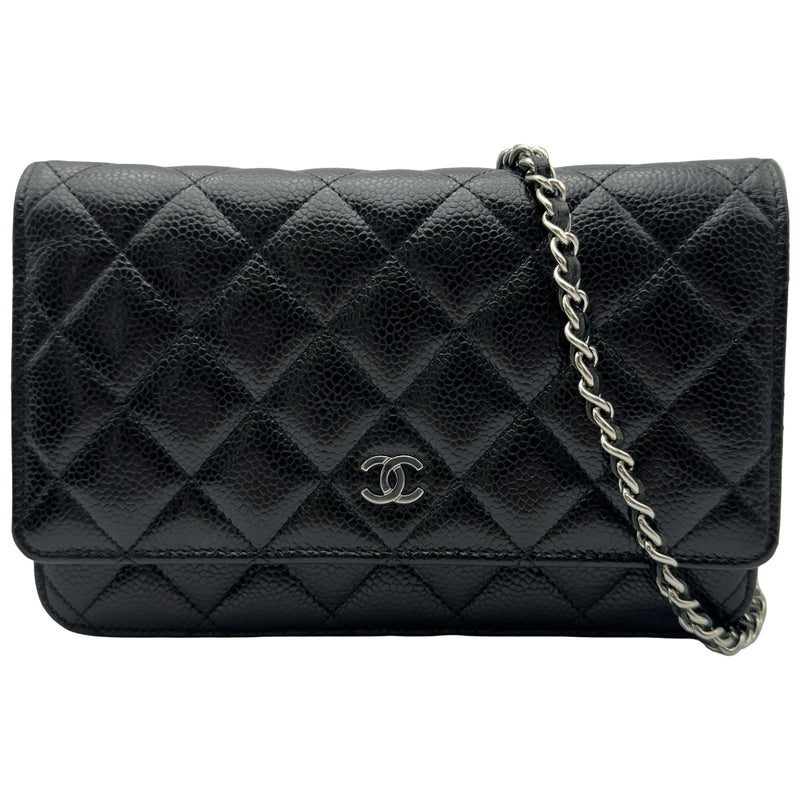シャネル CHANEL マトラッセ チェーンウォレット AP0250 ブラック