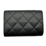 シャネル CHANEL スモールフラップウォレット AP0230 32番台 ブラック/GD金具 キャビアスキン レディース 三つ折り財布
