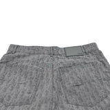 クリスチャン・ディオール Christian Dior オブリーク総柄コットンショートパンツ 483D009A3001 グレー コットン メンズ ショートパンツ