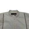 グッチ GUCCI ビジュー装飾長袖シャツ 793674 ホワイト コットン レディース 長袖シャツ