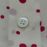 クリスチャン・ディオール Christian Dior BEE刺繍ドットノースリーブシャツ 141B60A6764 クリーム シルク レディース その他トップス