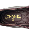 シャネル CHANEL ココマークチェーン装飾レザーローファー G32955 ボルドー レザー レディース ローファー