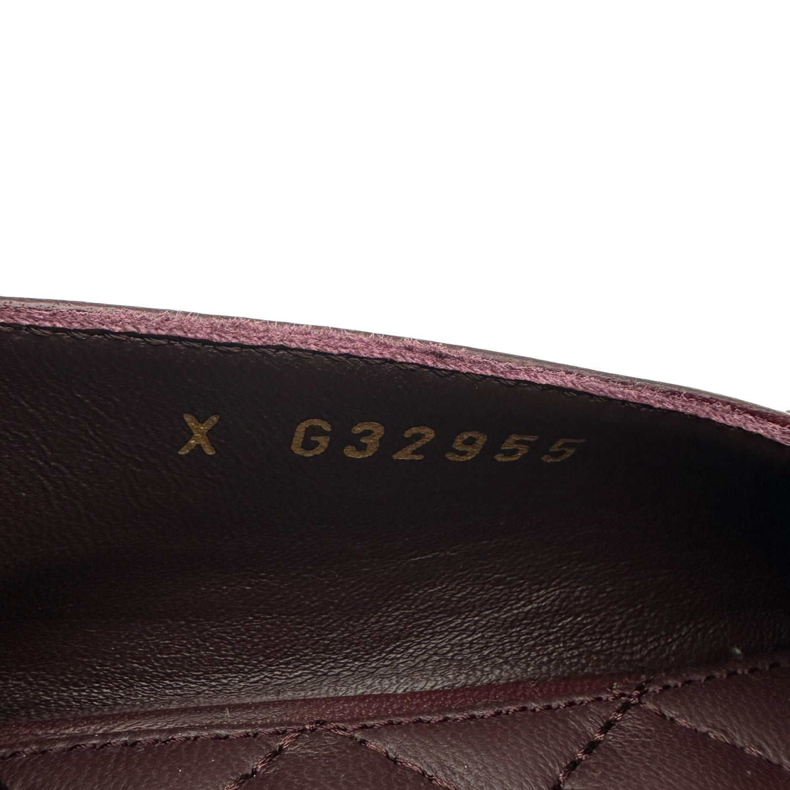 シャネル CHANEL ココマークチェーン装飾レザーローファー G32955 