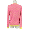 グッチ GUCCI GGジャガードニットカーディガン 501370 ピンク コットン レディース 半袖Ｔシャツ
