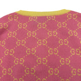グッチ GUCCI GGジャガードニットカーディガン 501370 ピンク コットン レディース 半袖Ｔシャツ