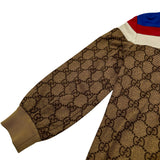 グッチ GUCCI GG総柄テクニカルジャージワンピース 526526 ブラウン ポリエステル レディース ワンピース
