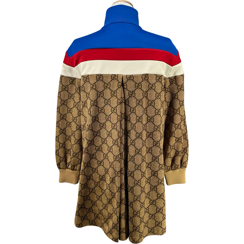 グッチ GUCCI GG総柄テクニカルジャージワンピース 526526 ブラウン
