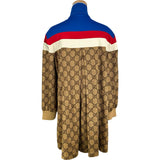 グッチ GUCCI GG総柄テクニカルジャージワンピース 526526 ブラウン ポリエステル レディース ワンピース