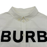 バーバリー BURBERRY ホースフェリープリントシャツワンピース 8013907 ホワイト コットン レディース ワンピース
