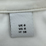 バーバリー BURBERRY ホースフェリープリントシャツワンピース 8013907 ホワイト コットン レディース ワンピース