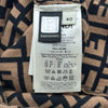 フェンディ FENDI FF総柄半袖ニットワンピース FZD707 ブラウン レーヨン レディース ワンピース
