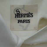 エルメス HERMES ジップアップロングコート 3E0170DP ホワイト コットン レディース その他アウター