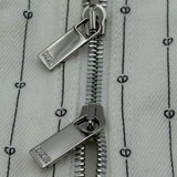 クリスチャン・ディオール Christian Dior ハートロゴジップアップデニムジャケット 213D486A5448 ホワイト コットン メンズ デニムジャケット