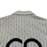 クリスチャン・ディオール Christian Dior ハートロゴジップアップデニムジャケット 213D486A5448 ホワイト コットン メンズ デニムジャケット