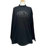 バレンシアガ BALENCIAGA TOKYOロゴオーバーロングTシャツ 720250 ブラック コットン メンズ 長袖Ｔシャツ