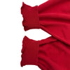 バレンシアガ BALENCIAGA Germany Kisses プルオーバーパーカー 761458 レッド コットン メンズ パーカー