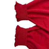 バレンシアガ BALENCIAGA Germany Kisses プルオーバーパーカー 761458 レッド コットン メンズ パーカー