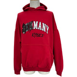 バレンシアガ BALENCIAGA Germany Kisses プルオーバーパーカー 761458 レッド コットン メンズ パーカー