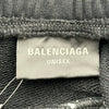 バレンシアガ BALENCIAGA サッカーバギースウェットパンツ 777708 ブラック コットン メンズ パンツ