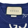 グッチ GUCCI GGジャガードニットセーター 692900 ネイビー ウール メンズ セーター