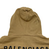 バレンシアガ BALENCIAGA WFPロゴプルオーバーパーカー 600583 キャメル コットン ユニセックス パーカー