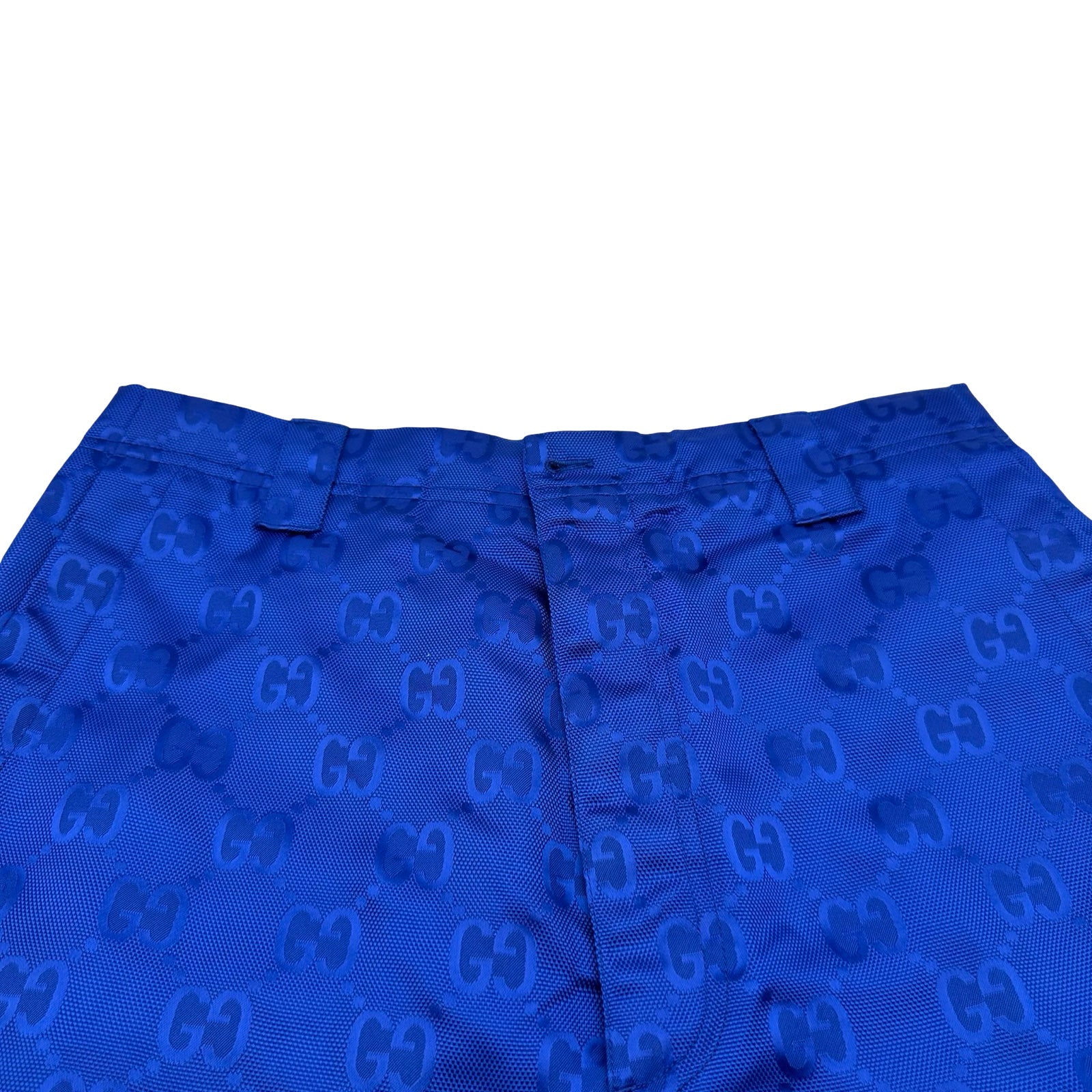 グッチ GUCCI GGジャガードナイロンパンツ 631881 ブルー ナイロン