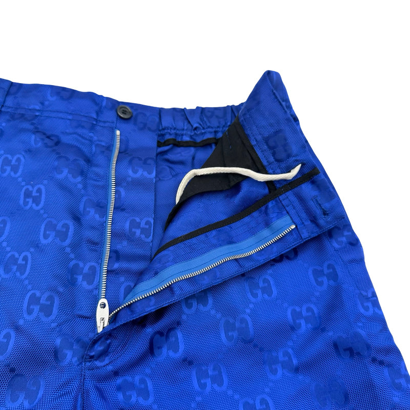 グッチ GUCCI GGジャガードナイロンパンツ 631881 ブルー ナイロン メンズ パンツ グッチ GUCCI GGジャガードナイロンパンツ 631881 ブルー ナイロン