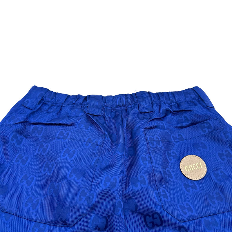 グッチ GUCCI GGジャガードナイロンパンツ 631881 ブルー ナイロン