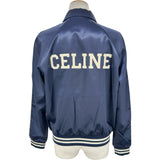 セリーヌ CELINE サテン仕上げテディジャケット RV08U0550 ネイビー ナイロン メンズ その他アウター