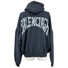 バレンシアガ BALENCIAGA PARISロゴプルオーバーパーカー 761458 グレー コットン メンズ パーカー