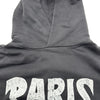 バレンシアガ BALENCIAGA PARISロゴプルオーバーパーカー 761458 グレー コットン メンズ パーカー
