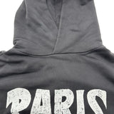 バレンシアガ BALENCIAGA PARISロゴプルオーバーパーカー 761458 グレー コットン メンズ パーカー