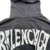 バレンシアガ BALENCIAGA PARISロゴプルオーバーパーカー 761458 グレー コットン メンズ パーカー