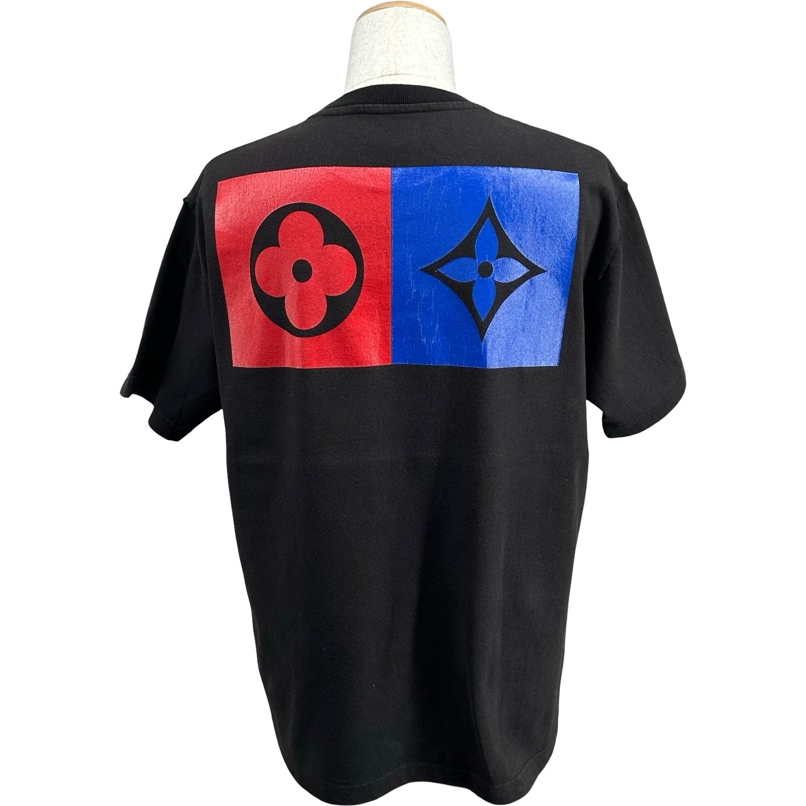 ルイ・ヴィトン LOUIS VUITTON バックフラワーロゴプリント半袖Tシャツ