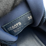 ミュウミュウ miu miu ビジュー装飾 ファブリックスニーカー 5E607B ネイビー ファブリック レディース スニーカー