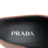 プラダ PRADA トライアングル ロゴ ローファー 1D801N ブラウン レザー レディース ローファー