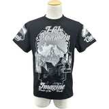 ルイ・ヴィトン LOUIS VUITTON ホーリーマウンテンプリント半袖Tシャツ HHY01W ブラック コットン メンズ 半袖Ｔシャツ