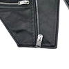 サンローラン SAINT LAURENT レザー ダブルライダースベスト 344678 ブラック レザー メンズ ベスト