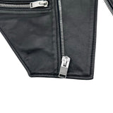 サンローラン SAINT LAURENT レザー ダブルライダースベスト 344678 ブラック レザー メンズ ベスト