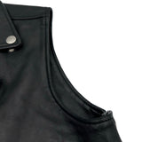 サンローラン SAINT LAURENT レザー ダブルライダースベスト 344678 ブラック レザー メンズ ベスト