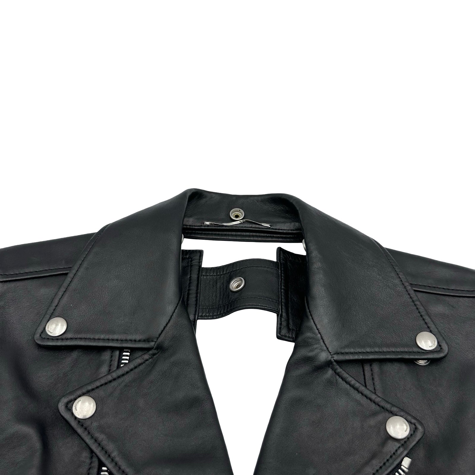 サンローラン SAINT LAURENT レザー ダブルライダースベスト 344678