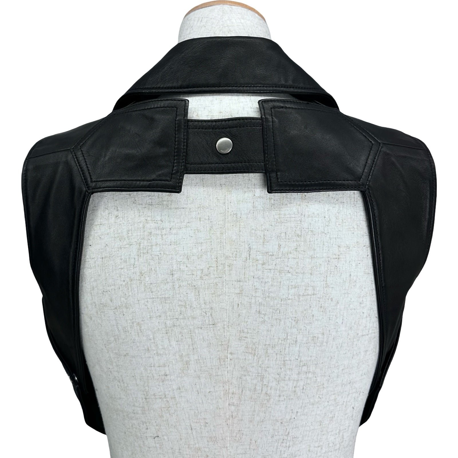 サンローラン SAINT LAURENT レザー ダブルライダースベスト 344678