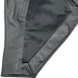サンローラン SAINT LAURENT レザー ダブルライダースベスト 344678 ブラック レザー メンズ ベスト